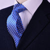 B2B Shirts - Pink & Blue Luxury Basketweave Neat Geometric Modern Tie 3" - Business to Business