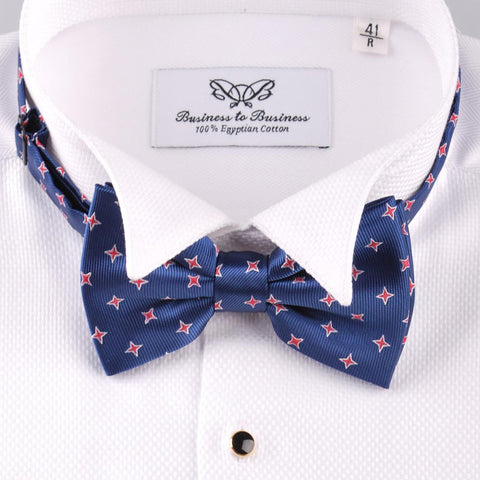 navy blue bow tie
