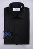 B2B Shirts - Sexy Pure Black Poplin Formal Business Dress Shirt Event Dinner Fashion - Business to Business