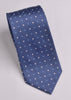 B2B Shirts - Navy Blue Herringbone Twill Skinny Tie with Contrast Studs Luxury Fashion 3" - Business to Business