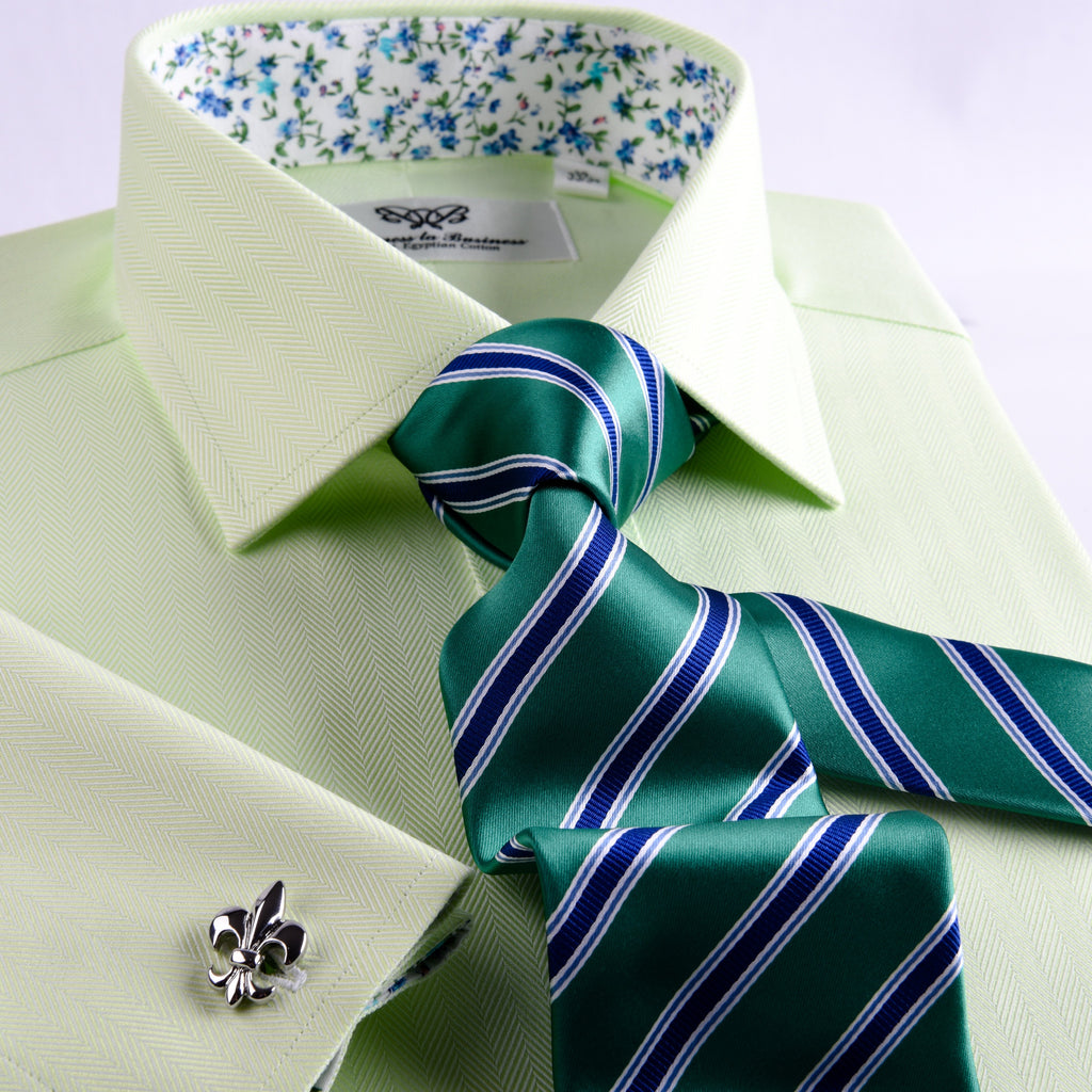 Lime green dress shirt best sale