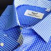 New Arrival Mini Blue Check With Floral Inner Lining Formal Business Dress Luxury Fashion