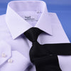 White Cotton & Polyester Easy Iron Business Professional Formal Dress Shirt
