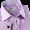 Purple Herringbone Twill Formal Business Dress Shirt Luxury Violet Fashion