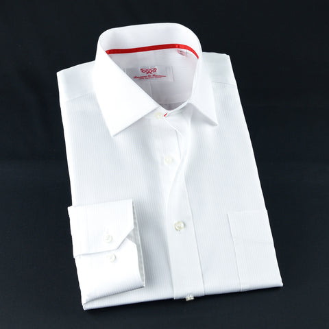 Classic Solid White Formal Business Dress Shirt Wrinkle Free Fashion