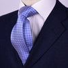 B2B Shirts - Light Blue Skinny Woven Tie with Contrast Studs Luxury Fashion 3" - Business to Business