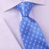 B2B Shirts - Light Blue Designer Basketweave Neat Geometric Regular Woven Tie 8cm - Business to Business