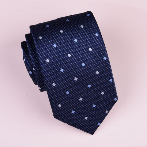 Purple Diamond Studs Purple Neat Geometric Regular Woven Tie 8cm