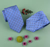 B2B Shirts - Classic Light Blue Diamond Square Super Match Pairing Skinny Tie 3" - Business to Business