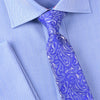B2B Shirts - Blue Lavish Paisley Floral Designer Luxury Fashion Woven Ties 3" - Business to Business