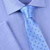 B2B Shirts - Light Blue Star Diamond Squares Modern Woven Tie 3" - Business to Business