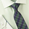 B2B Shirts - Green Neat Jacquard Check Luxury Film Strip Modern Tie 3" - Business to Business
