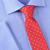 Blue Frosted Sparking Diamond Red Luxury Woven Tie 3"