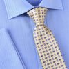 B2B Shirts - UCLA Colours Blue & Gold Paisley Yellow Floral Woven Tie 3" - Business to Business