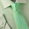 B2B Shirts - Purple Ego Paisley Droplet Hollow Green Contrast Woven Tie 3" - Business to Business