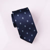 B2B Shirts - Blue Lucky 4 Leaf Clover Designer Luxury Woven Tie 3" - Business to Business