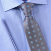B2B Shirts - Blue Turquoise Daisies Floral Grey Snakeskin Neat Pattern Tie 3" - Business to Business