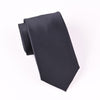 B2B Shirts - Classic Plain Solid Black Twill Sexy Trending Skinny Woven Tie 3" - Business to Business