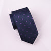 B2B Shirts - Violet Croc Skin Patterned Purple Polka Dots Modern Woven Tie 3" - Business to Business