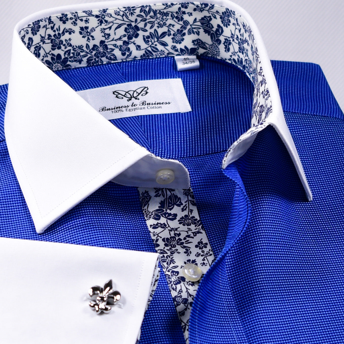 Regular DNA Collar Shirt - Luxury Blue