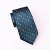 B2B Shirts - Purple Diamond Studs Neat Geometric Green Skinny Woven Tie 3" - Business to Business