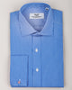 B2B Shirts - Classic Blue Striped Formal Business Dress Shirt Luxury Designer Fashion - Business to Business