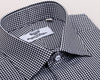 B2B Shirts - Black Plaids & Checks Formal Business Dress Shirt Luxury Designer Fashion - Business to Business