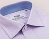 B2B Shirts - Lilac Hairline Stripe Formal Business Dress Shirt Blue Royal Oxford Fashion - Business to Business
