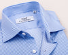 B2B Shirts - Classic Blue Striped Formal Business Dress Shirt Designer Fashion - Business to Business