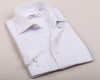 B2B Shirts - Classic White Solid Herringbone Formal Business Dress Shirt Luxury Fashion - Business to Business