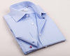 B2B Shirts - Light Blue Marcella Formal Business Dress Shirt Luxury Double French Cuff Fashion - Business to Business