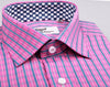 B2B Shirts - Pink Magenta Striped Luxury Money Formal Business Dress Shirt - Business to Business