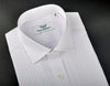 B2B Shirts - Purple Blue Striped Checkered Formal Business Dress Shirt Designer Fashion - Business to Business