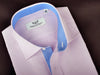 B2B Shirts - Lilac Designer Twill Formal Business Dress Shirt Blue Twill Inner-Lining Fashion - Business to Business