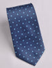 B2B Shirts - Blue Skinny Modern Woven Tie with Light Blue Daisies Luxury Fashion 3" - Business to Business