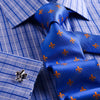 B2B Shirts - Big Paisley Designer Striped Checks Floral Formal Business Dress Shirt Double Cuffs - Business to Business