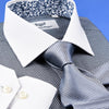 New Arrival Black Houndstooth Contrast Formal Business Dress Shirt Inner Lining Luxury Fashion