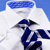 New Arrival White Hidden Stripe With Inner Lining Formal Business Dress Luxury Fashion