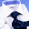White Solid Poplin With Inner Lining Formal Business Dress Luxury Fashion