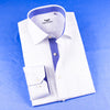 White Solid Poplin With Inner Lining Formal Business Dress Luxury Fashion