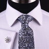 White Herringbone Twill Business Dress Shirt Formal Luxury Fashion