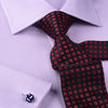 Lilac Herringbone Twill Business Dress Shirt Formal Stylish French Double Cuff