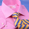 Pink Oxford Formal Business Dress Shirt Spread Collar Button Cuffs Limited Stock in Single Button Cuffs