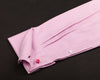 B2B Shirts - Pink Marcella Formal Business Dress Shirt Luxury Double French Cuff Fashion - Business to Business