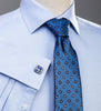 Light Blue Marcella Formal Business Dress Shirt Luxury Double French Cuff Fashion