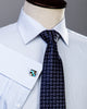B2B Shirts - Designer Light Blue Plaids & Checks Formal Business Dress Shirt Luxury Fashion - Business to Business