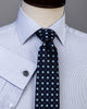 B2B Shirts - Designer Blue Plaids & Checks Formal Business Dress Shirt Luxury Fashion - Business to Business
