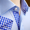 light blue business shirt