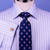 Copy of Mens Pink Plaids & Checks Formal Business Dress Shirt Lightweight Easy Iron Top in Single Button Cuffs