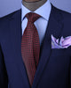 Burgundy Basket Woven 3" Necktie Business Elegance  For Professional Formal Ego
